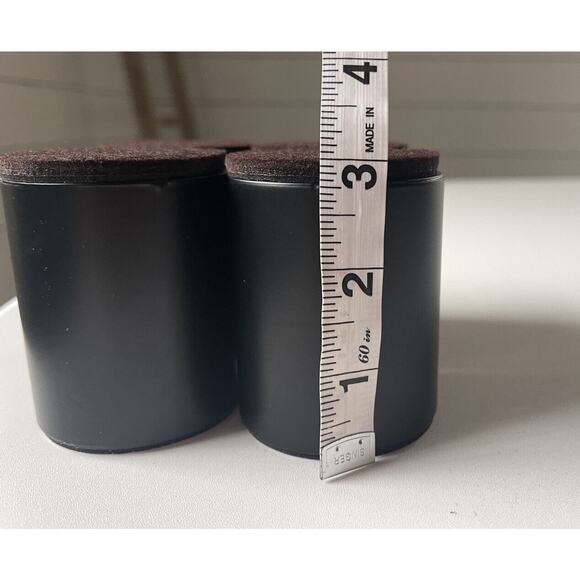 3 Inch Circular Bed Risers Heavy Duty Furniture Black Risers Round Lifters NIB - Picture 4 of 5